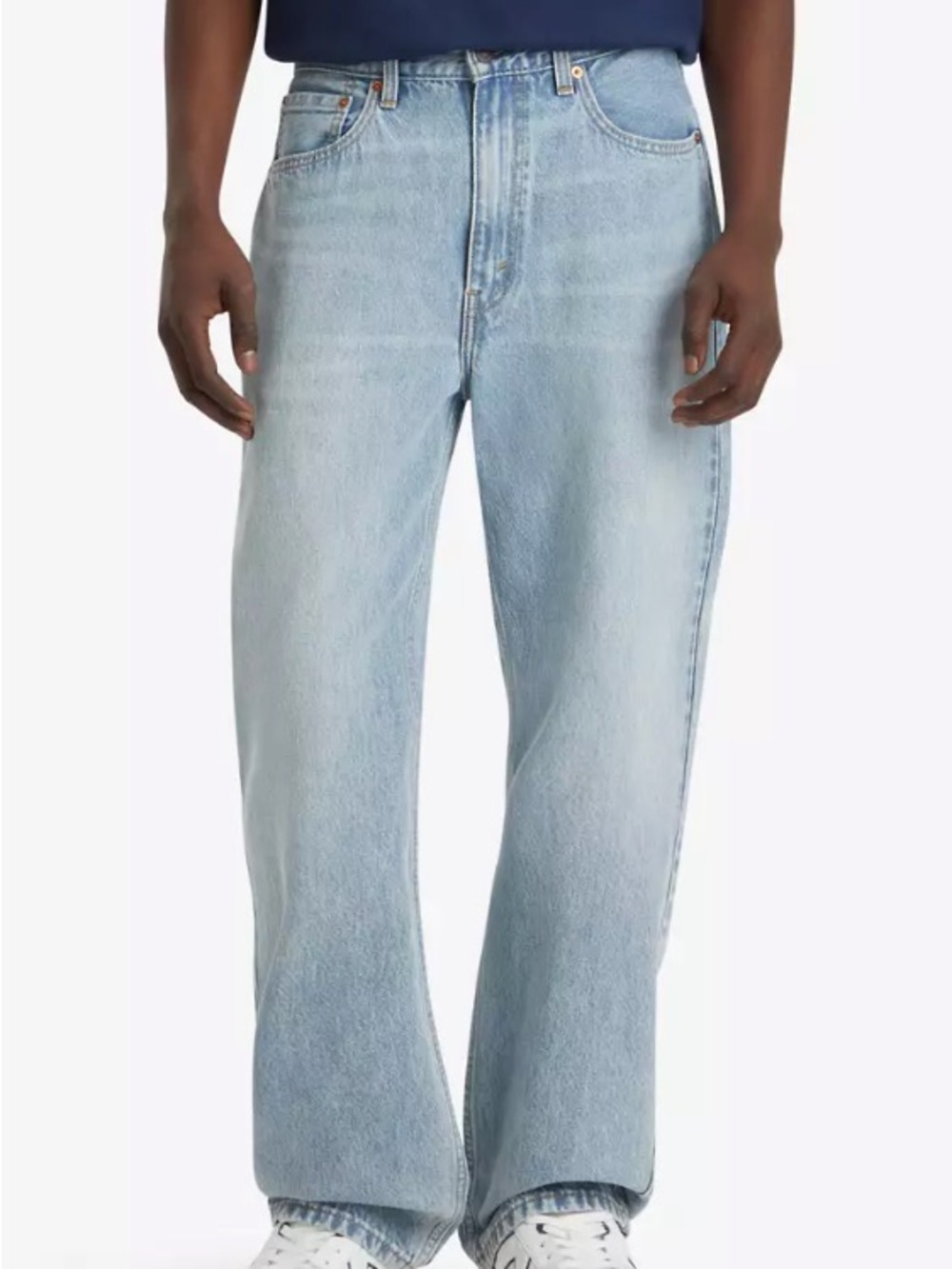 Light Wash Men’s Relaxed Straight Jeans